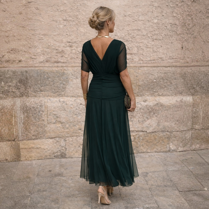 ROSSANA – Elegant Off-Shoulder Maxi Dress