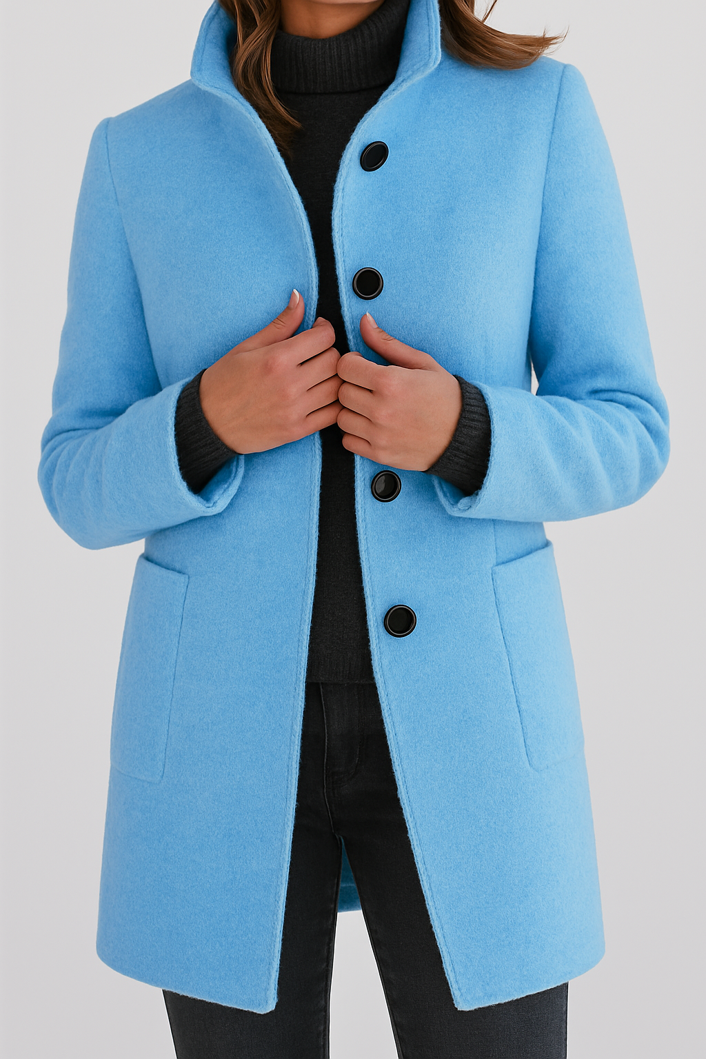 Ava | High Collar Coat