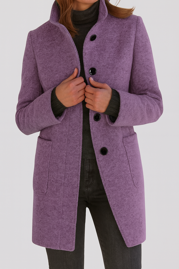 Ava | High Collar Coat